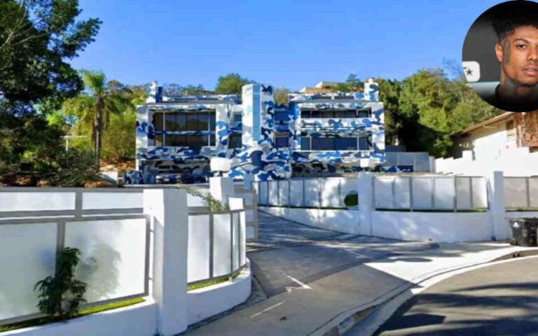 Blue Face Camo House