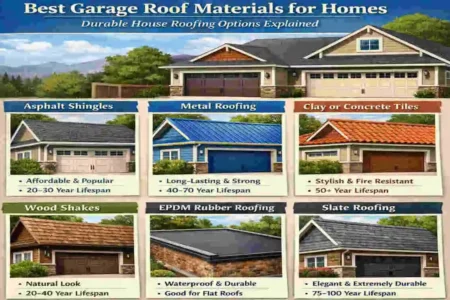 Best Garage Roof Materials for Homes