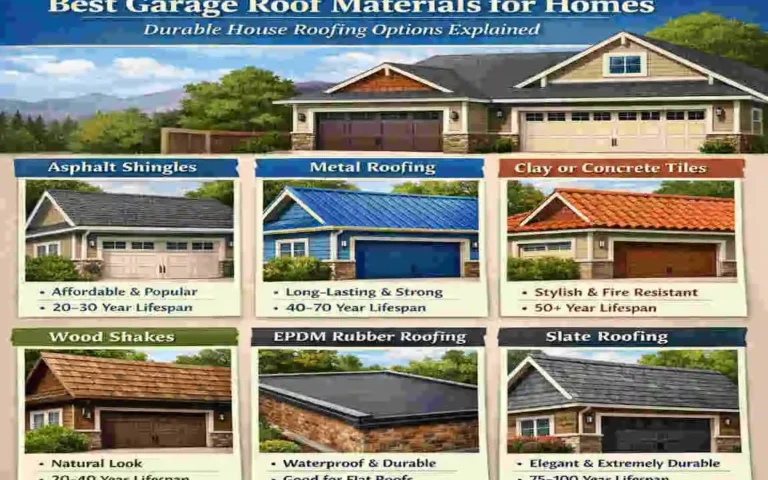 Best Garage Roof Materials for Homes