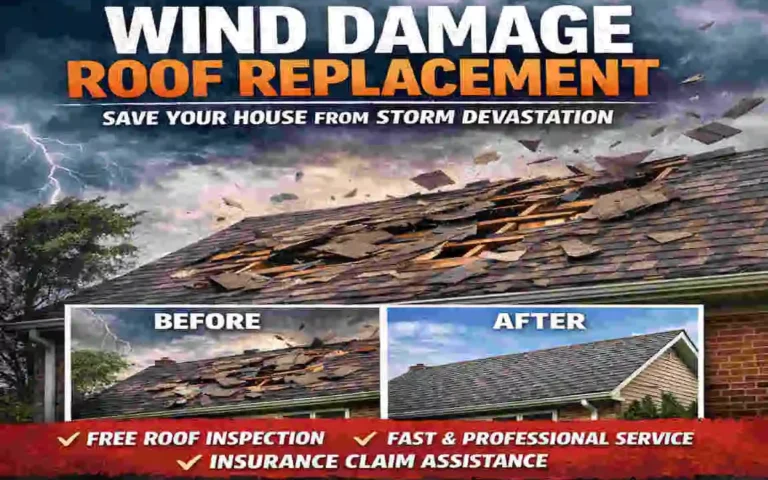Wind Damage Roof Replacement
