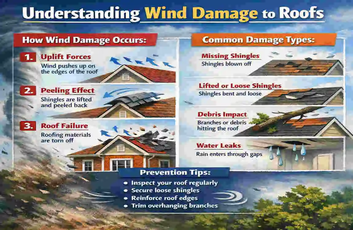 Wind Damage Roof Replacement