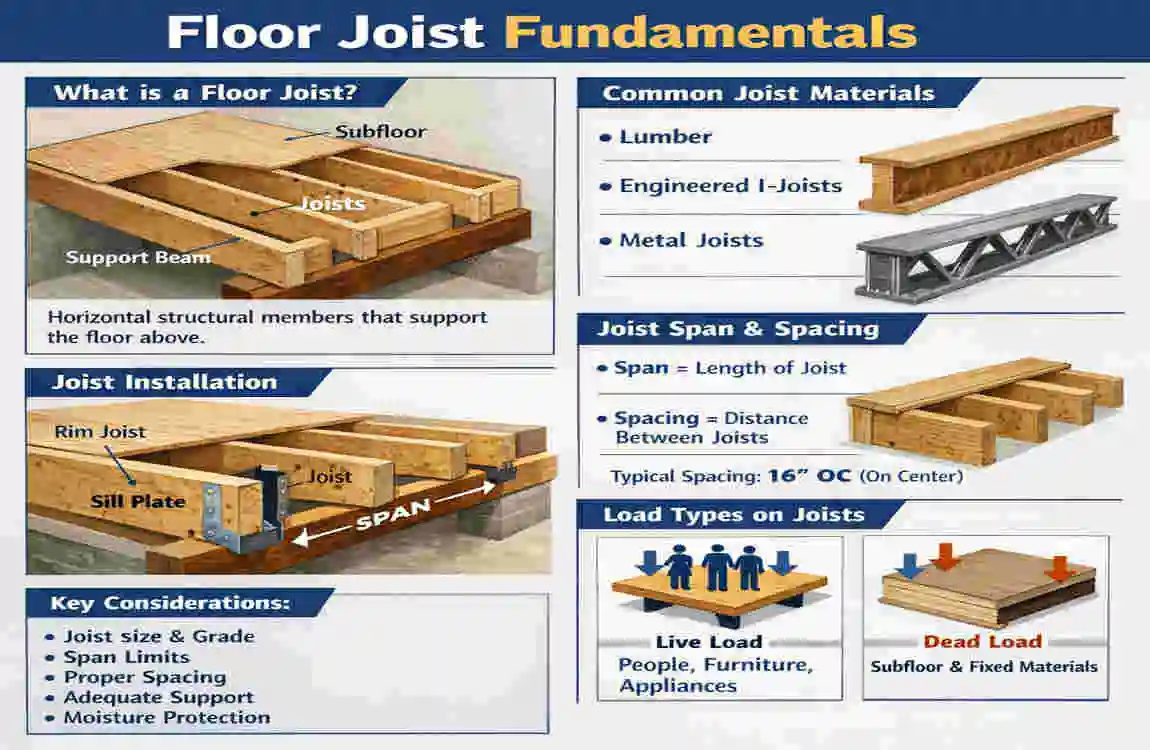 2nd Floor Floor Joists Diagram for House