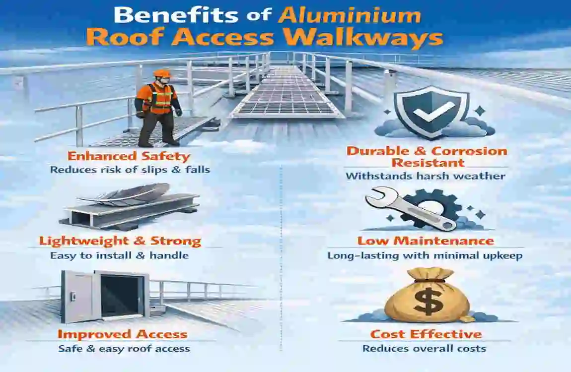 Aluminium Roof Access Walkways UK