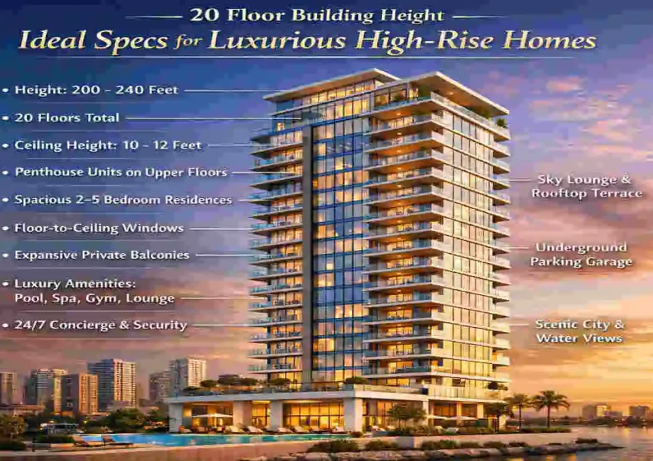20 Floor Building Height