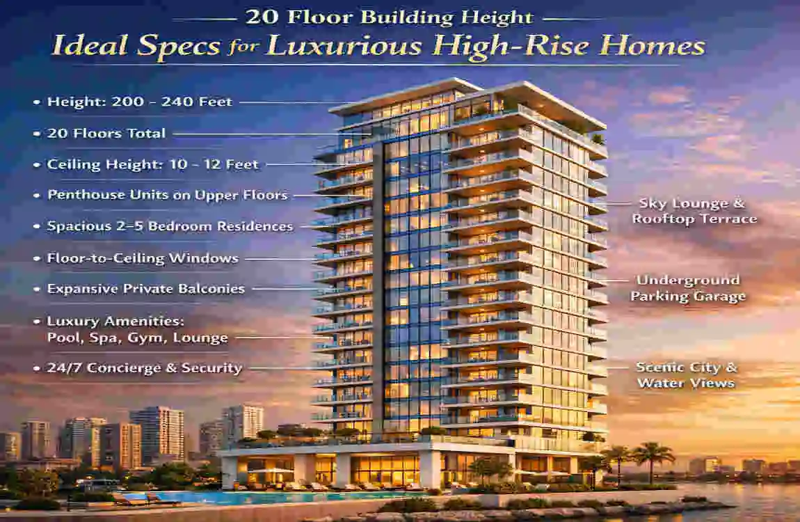 20 Floor Building Height: Ideal Specs for Luxurious High-Rise Homes ...