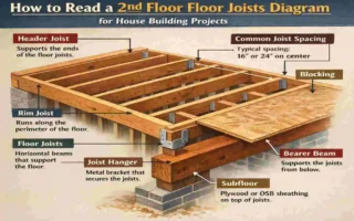 2nd Floor Floor Joists Diagram for House