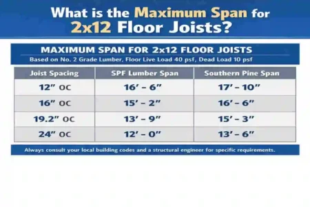 2x12 span for floor joist