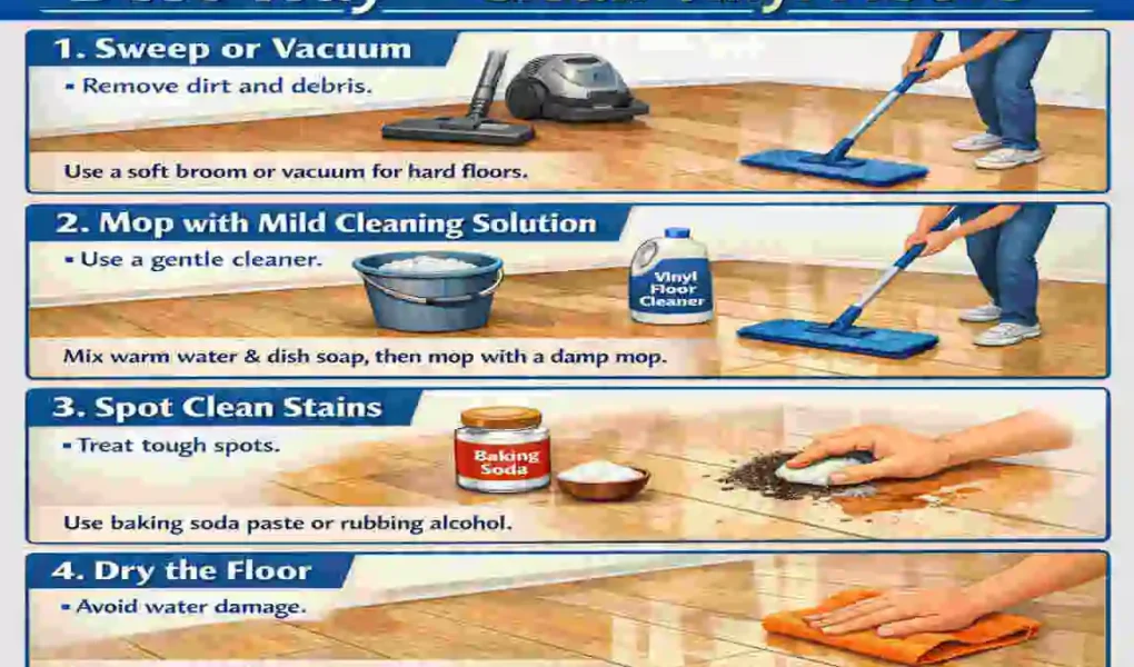 what's the best way to clean vinyl floors