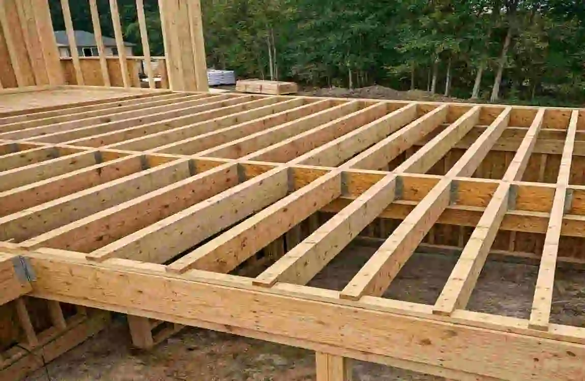 2x4 floor joist spacing
