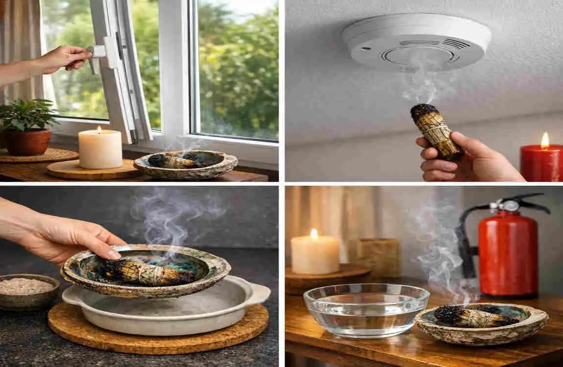 how to smudge a house