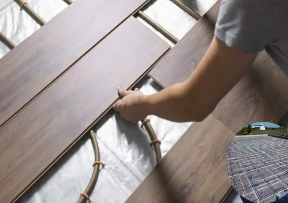 40x60 in-floor heat cost