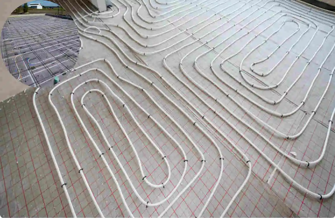 40x60 in-floor heat cost