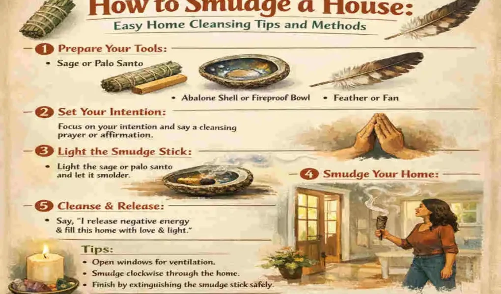 how to smudge a house