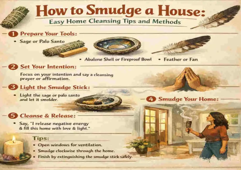 how to smudge a house