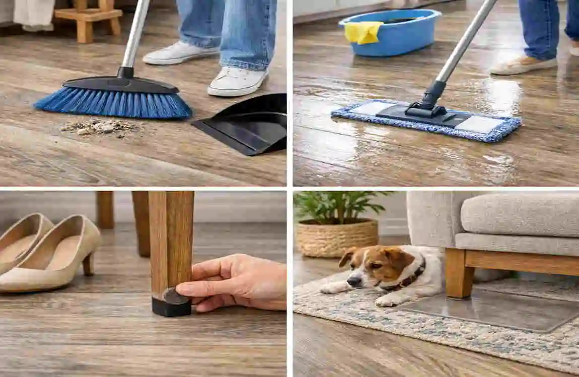 what's the best way to clean vinyl floors