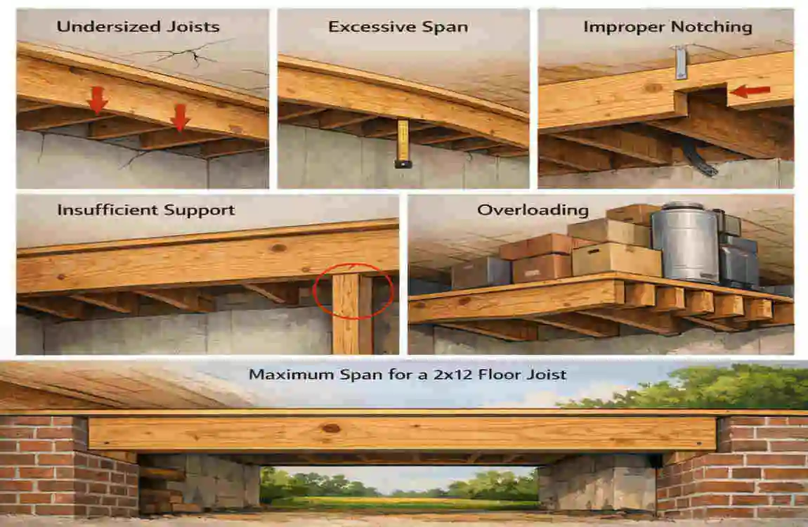 2x12 span for floor joist