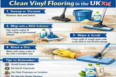 what's the best way to clean vinyl flooring in uk