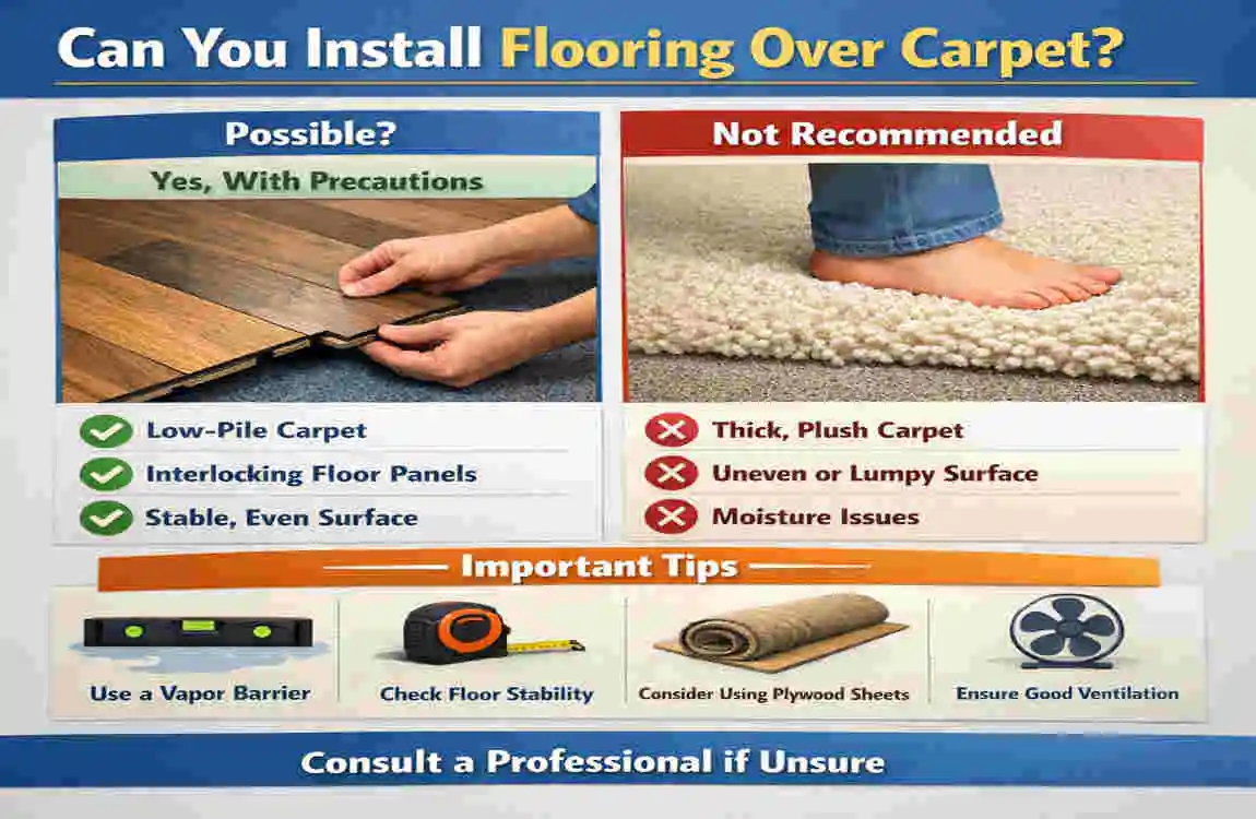 what kind of flooring can you put over carpet