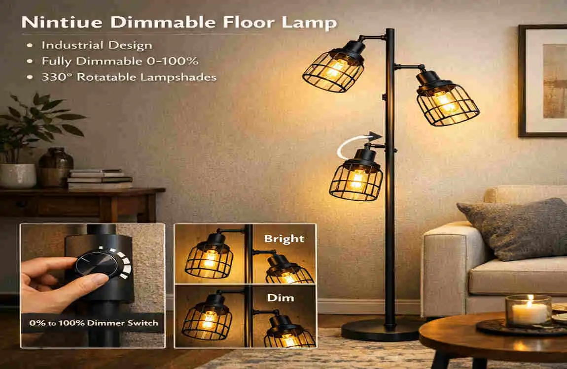 nintiue dimmable floor lamp instructions