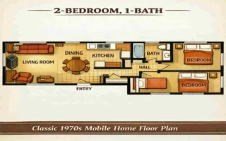 1970s mobile home floor plans