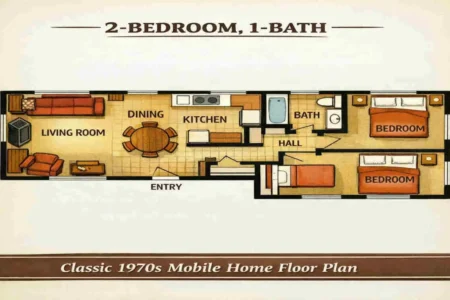 1970s mobile home floor plans