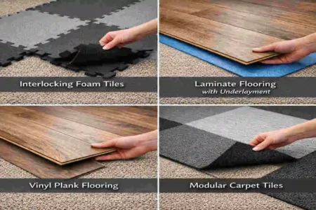 what kind of flooring can you put over carpet
