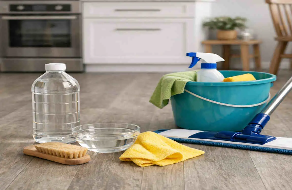 what's the best way to clean vinyl flooring in uk