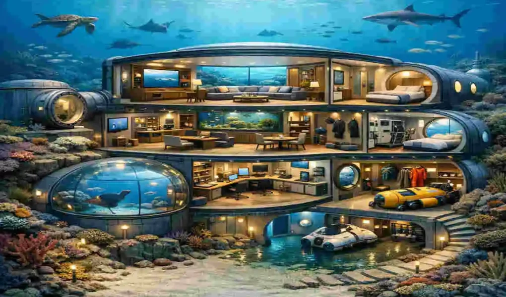 Ocean Floor House Diagram