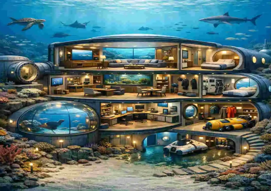 Ocean Floor House Diagram