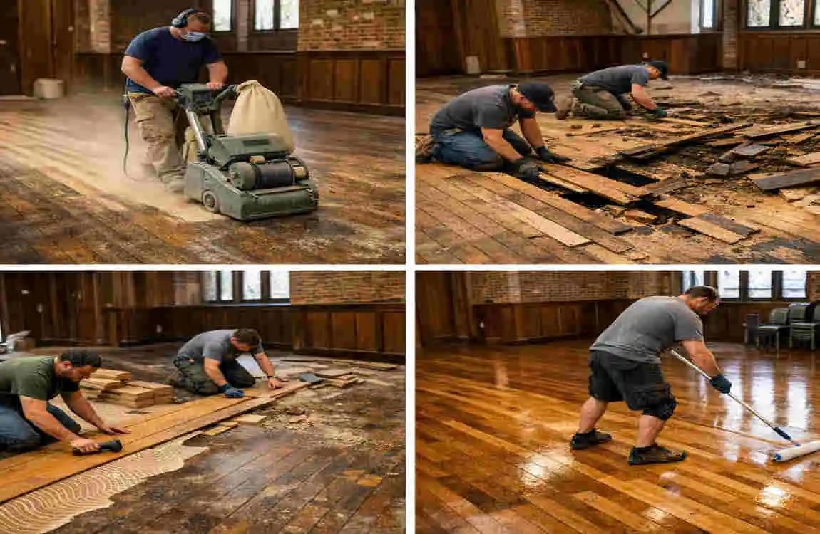 Virginia Hall Floor Renovation: