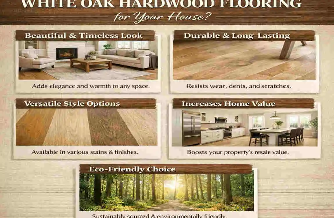 white oak hardwood floor for house