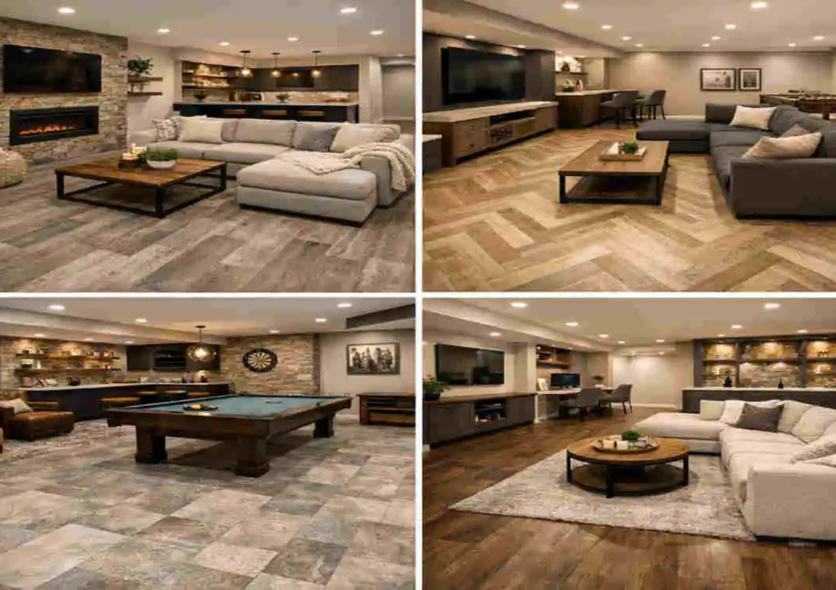 vinyl flooring for basements ideas