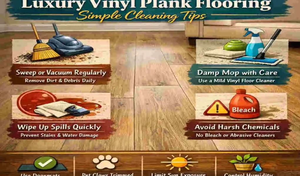 how to clean luxury vinyl plank flooring