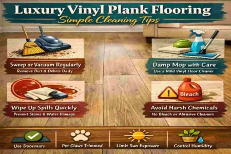 how to clean luxury vinyl plank flooring