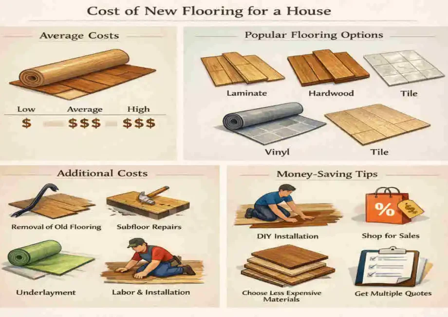 how much does it cost to floor a whole house?