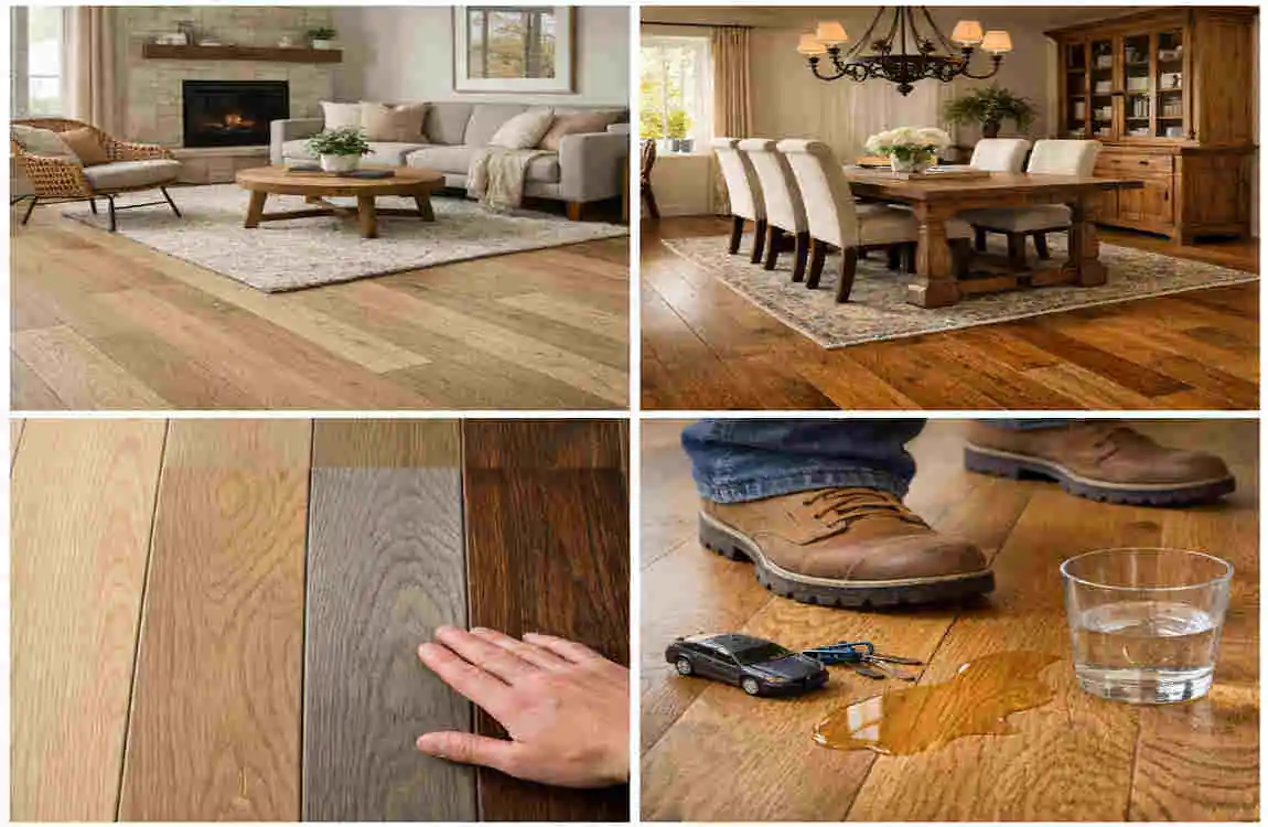 white oak hardwood floor for house