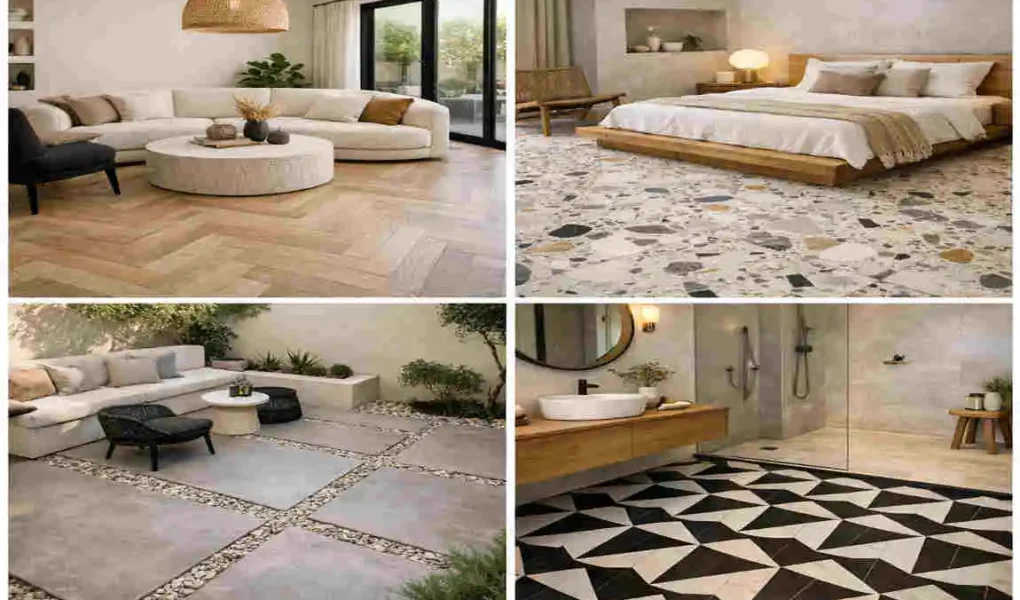 modern guest house flooring ideas
