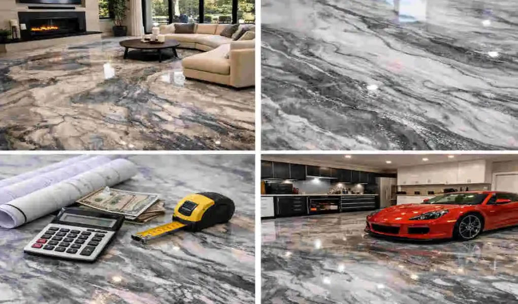 how much does marble epoxy floor cost