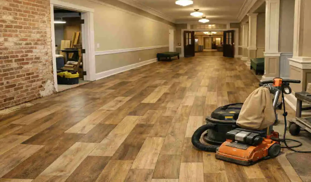 Virginia Hall Floor Renovation: