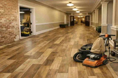 Virginia Hall Floor Renovation: