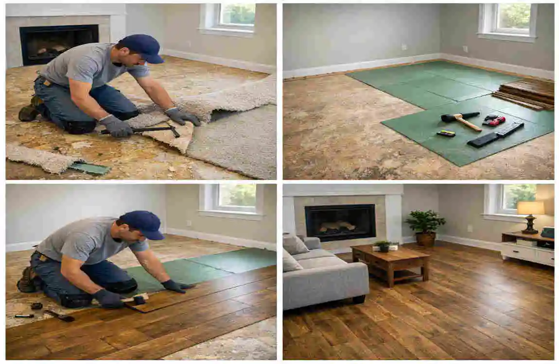 how long does it take to change flooring