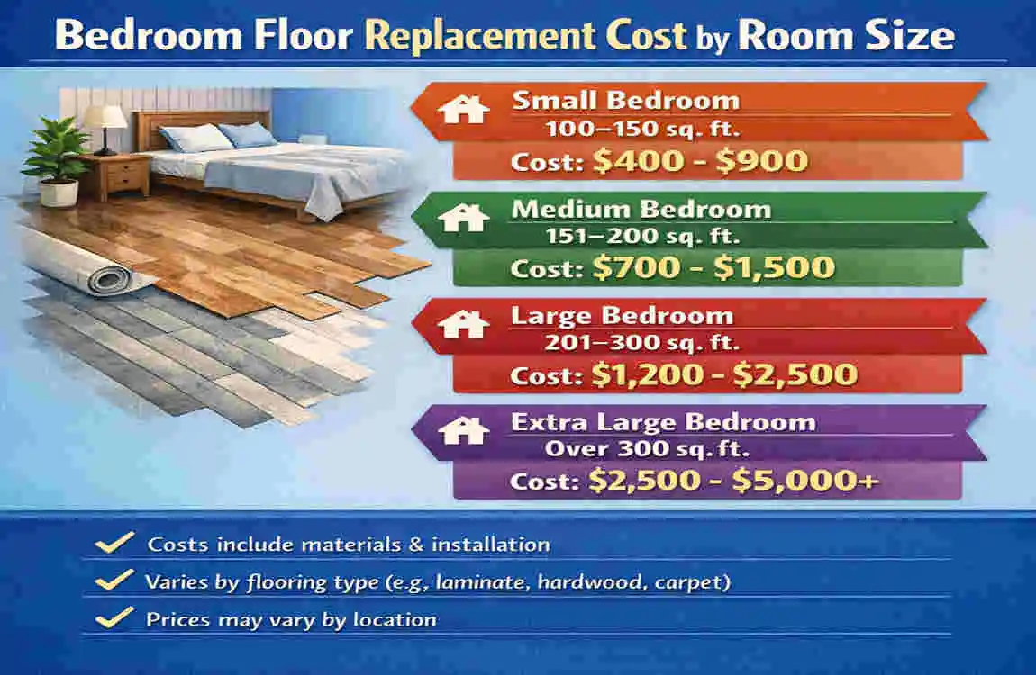 How much does it cost to bedroom floor