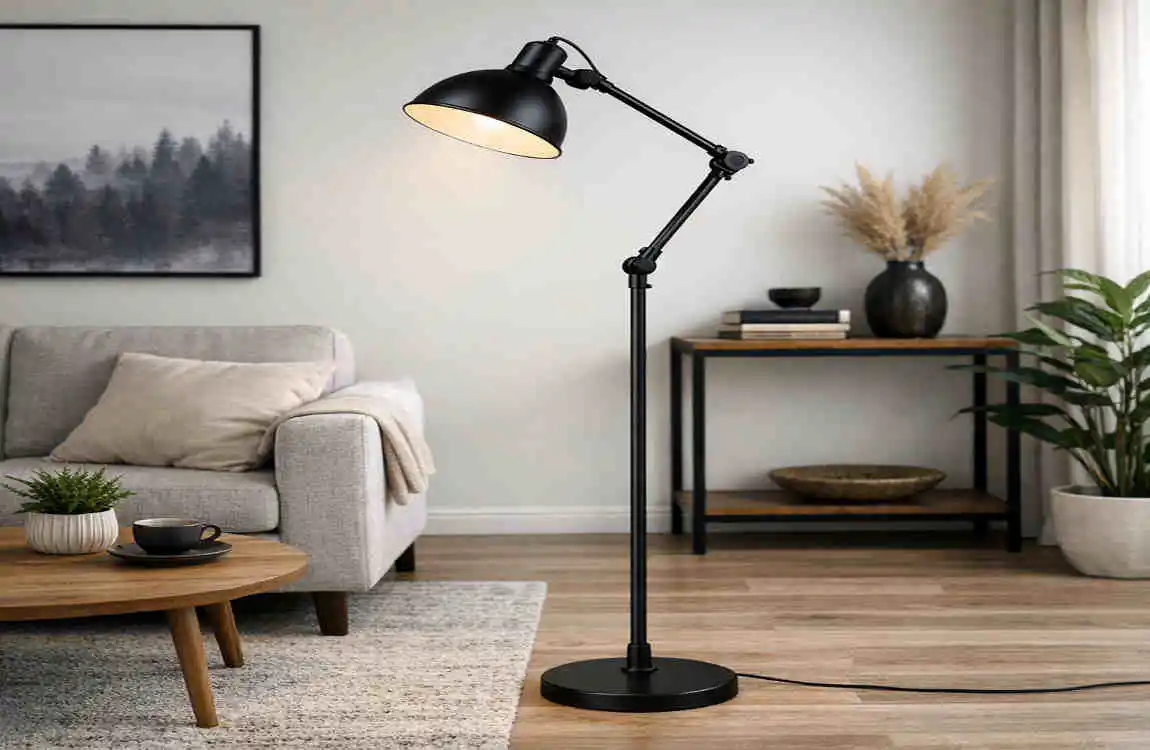 Black Metal Floor Lamp