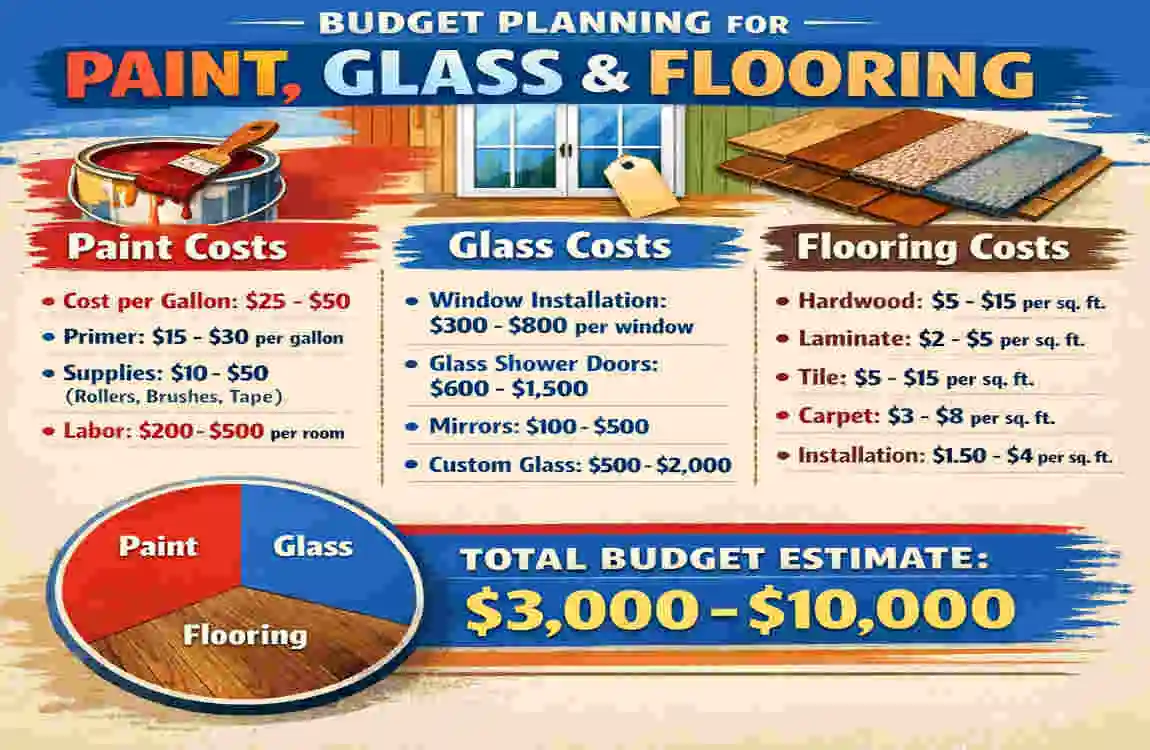 Paint, Glass & Flooring