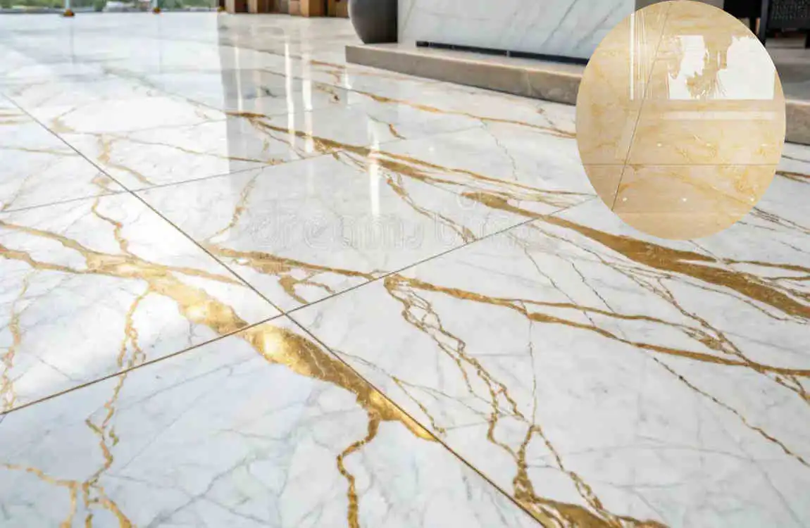 Golden Tiles for Floor
