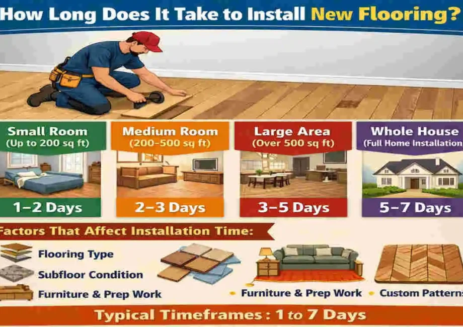 how long does it take to change flooring