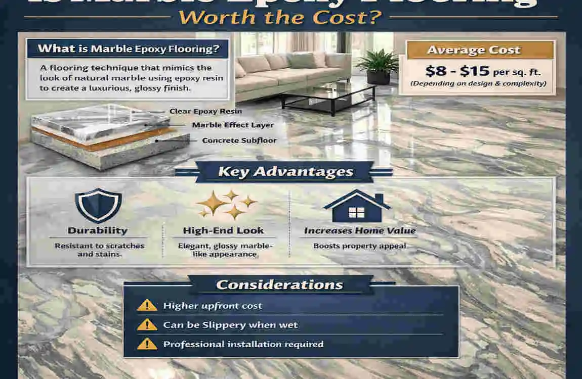 how much does marble epoxy floor cost