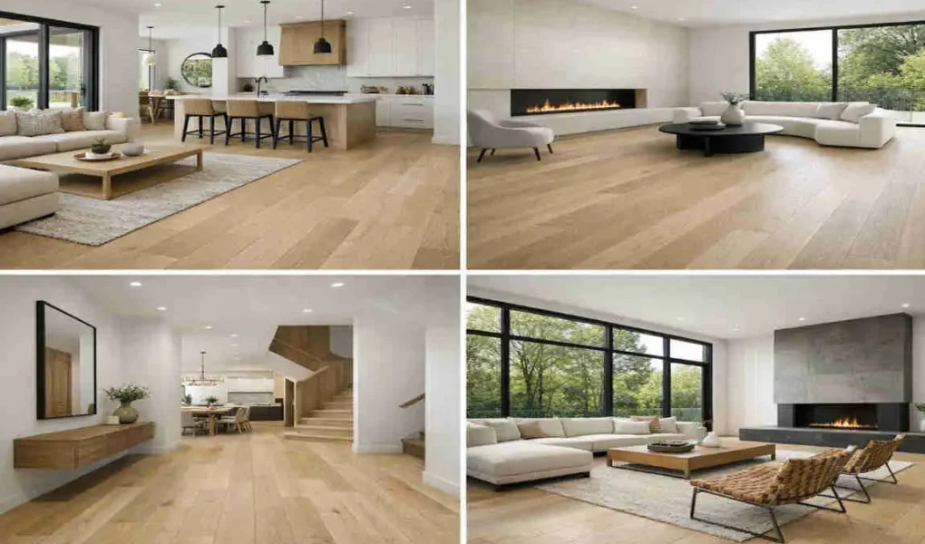 white oak hardwood floor for house