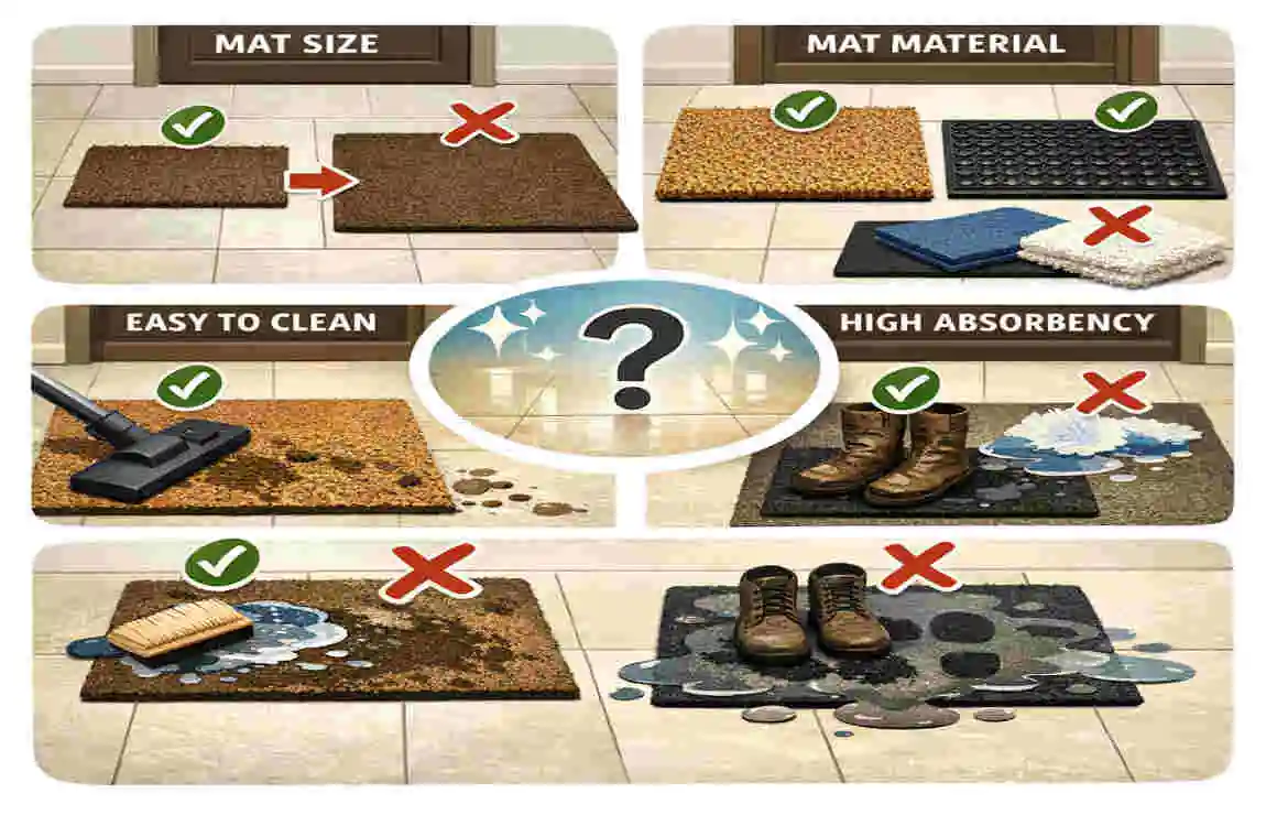 mat on the clean floor ideas