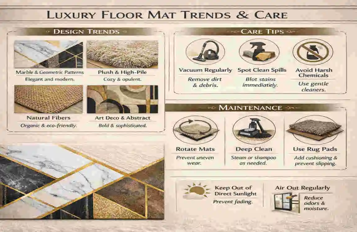 luxury designer floor mats for home